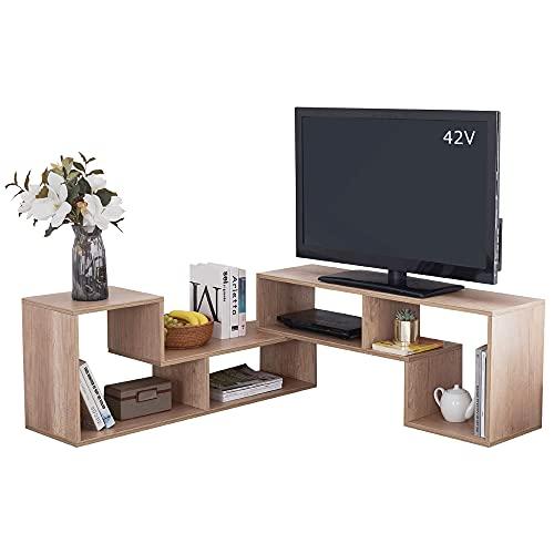 Vanlent テレビ台 ローボード 伸縮幅1050*2100mm コーナー 角度調整 32
