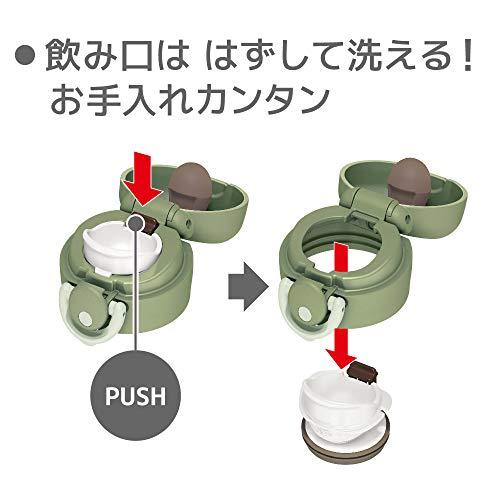 サーモス 水筒 真空断熱ケータイマグ 600ml カーキ JNR-601 KKIの画像
