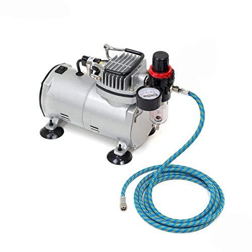 1/5HP エアーコンプレッサー ミニエアーコンプレッサー オイルレス 