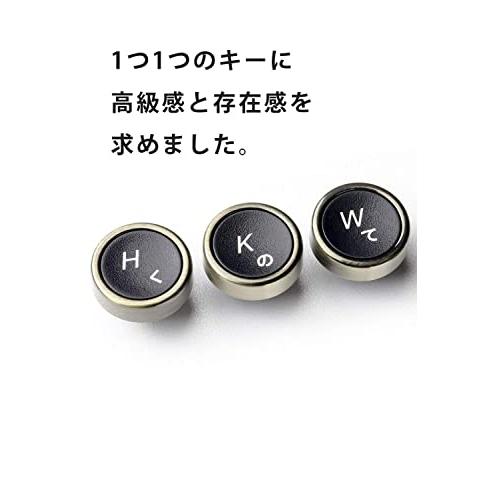 HKW タイプライター風メカニカルキーボード 青軸 104キー USB有線 日本