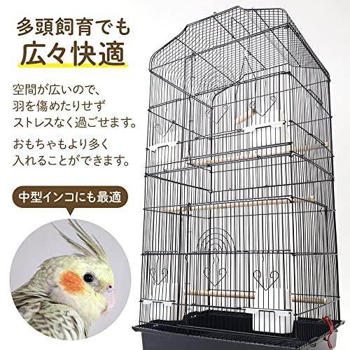 iimono117 鳥かご インコ 大型 (高さ93*幅45*奥行35cm) 鳥 iimono117 鳥かご インコ 大型 (高さ93*幅45*奥行35cm) 鳥