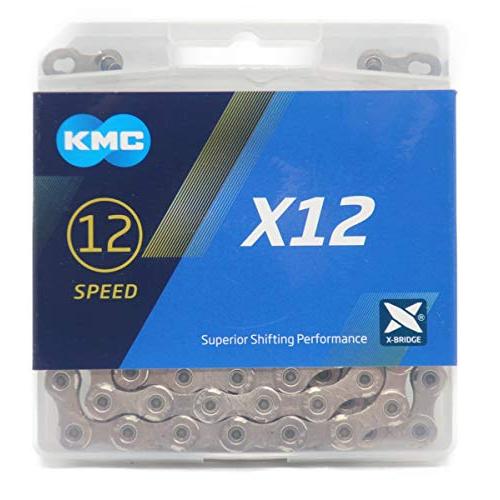 KMC X12 チェーン 12速/12S/12スピード/12speed 用 126Links (ゴールド/ブラック) [並行輸入品] KMC X12 チェーン 12速/12S/12スピード/12speed 用 126Links (シルバー