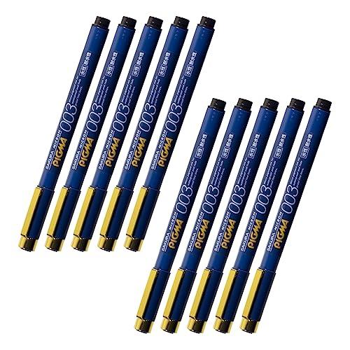 サクラクレパス 水性ペン ピグマ 0.03mm 黒 10本 ESDK003#49(10