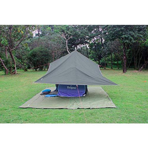 防水タープ キャンプ タープ テント 軽量 日除け 高耐水加工 紫外線カット遮熱 Unigear ユニジア 防水タープ キャンプ タープ テント 軽量