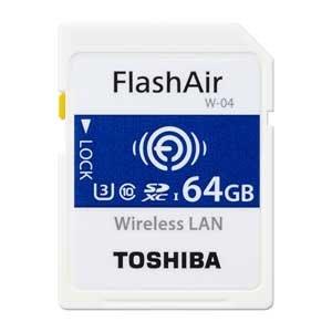 東芝 無線LAN搭載SDXCメモリカード 64GB Class10 UHS-1Flash Air SD  