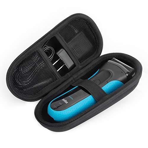 Yinke ハードケース ブラウン メンズ電気シェーバー シリーズ3 シリーズ5 シリーズ7対応 310s 3010s 3040s 3080sに適用 Braun 収納ケース 保護カバー バッグ ブ