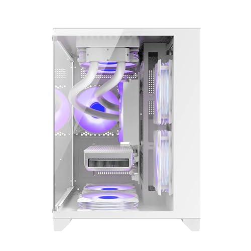 pcケース ミドルタワー 強化ガラスモデル micro-atx ホワイト pcケース ミドルタワー 強化ガラスモデル micro-atx ホワイト