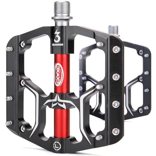 CXWXC 自転車 ペダル フラットペダル 3ベアリング 滑り止め 高耐久性 9