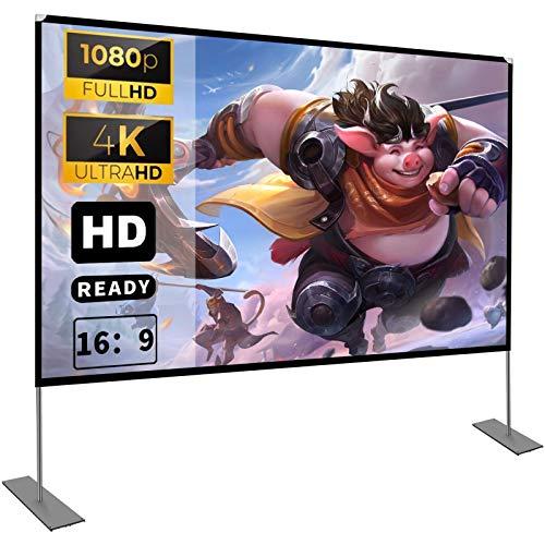 プロジェクタースクリーン 100インチ 4K 16:9 HD 3D ポータブル プロジェクタースクリーン 100インチ 4K 16:9 HD 3D ポータブル