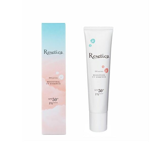 Resetica リセチカ モイストベールUVエッセンス 30g 日焼け止め UV下地 日中用美容液 SPF50+ トーンアップ ウォータープルーフ ノンケミカル ナチュラルコスメ｜okaimono-ichiba｜02