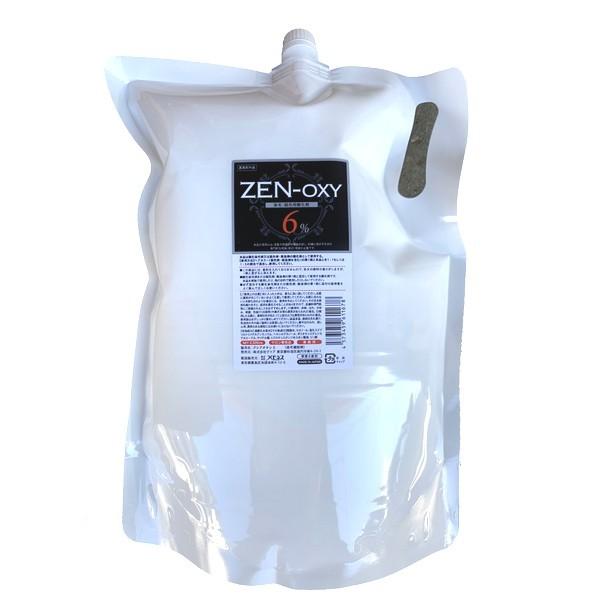 8個セット【送料無料】ZEN オキシ 6％ 3％ 2500ml カラー剤 2液