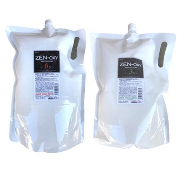 8個セット【送料無料】ZEN オキシ 6％ 3％ 2500ml カラー剤 2液