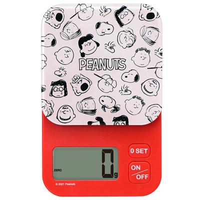 スヌーピー デジタルスケール２kg レッド キッチンスケール デジタル はかり おしゃれ 2キロ キッチングッズ スヌーピーグッズ キャラクター 送料無料キャンペーン