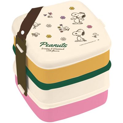 SNOOPY スヌーピー ピクニックボックス お弁当箱 3段 お重箱 お重 お 