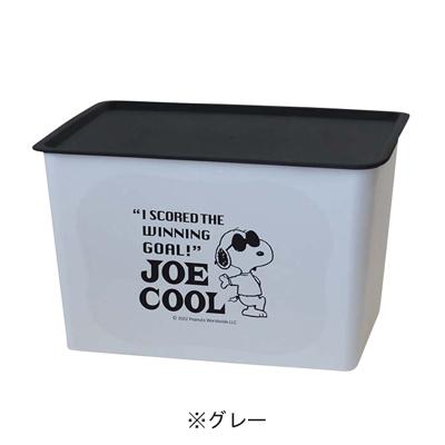 スヌーピー コレクトBOX (JOE COOL)　L 収納ボックス フタ付き 蓋付き 収納ケース 中身が見えない スタッキング 収納 スヌーピーグッズ｜okaimono-snoopy｜02