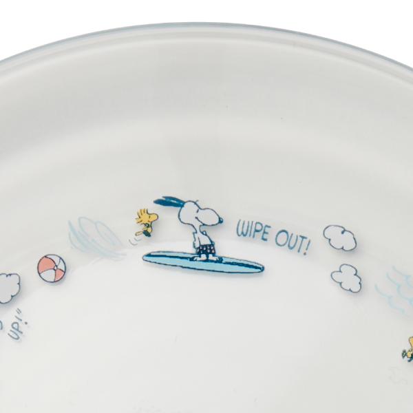SNOOPY 【おかいものSNOOPY別注】浅皿 (サーフィン) 皿 ガラス SNOOPY 【おかいものSNOOPY別注】浅皿 (サーフィン) 皿 ガラス