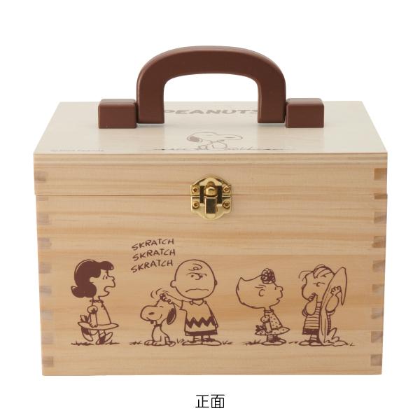 スヌーピー　木製収納ボックス SNOOPY 【おかいものSNOOPY別注】収納箱 (PEANUTS FRIENDS) 収納