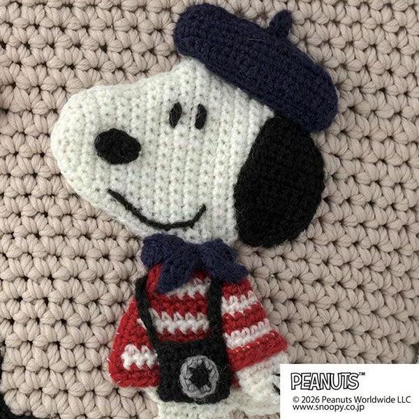 【手芸キット】バッグ＜Snoopy in Paris＞（編み物 材料セット） 手芸 ソーイング 難易度中級者 約21×27cm（持ち手含まず） KN-HHK674_2