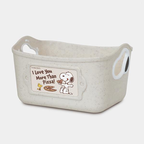 SNOOPY（スヌーピー） ミニやわらかバケツ SQ1-3P (ピザ) インテリア