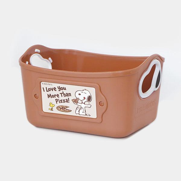 SNOOPY（スヌーピー） ミニやわらかバケツ SQ1-3P (ピザ) インテリア