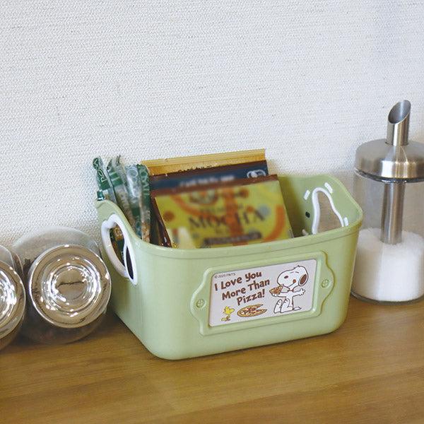 SNOOPY（スヌーピー） ミニやわらかバケツ SQ1-3P (ピザ) インテリア