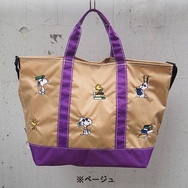 SNOOPY（スヌーピー） 刺繍舟形トート (L) バッグ JOE COOL トラベル