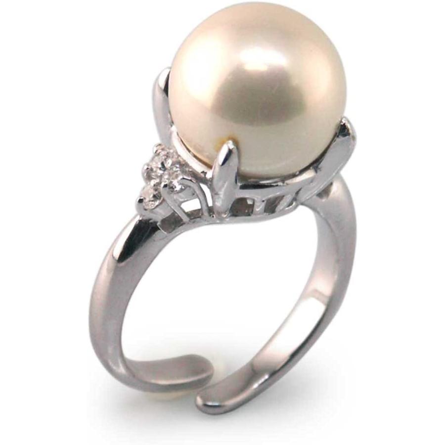 日本限定モデル 葬式 花珠貝パール 結婚式 白色 白真珠 日本製 指輪 冠婚葬祭 一粒 リング ホワイト フリーサイズ フォーマル パールリング まつよ 38pox9995 12mm 販売特価 Thehyderoom Com