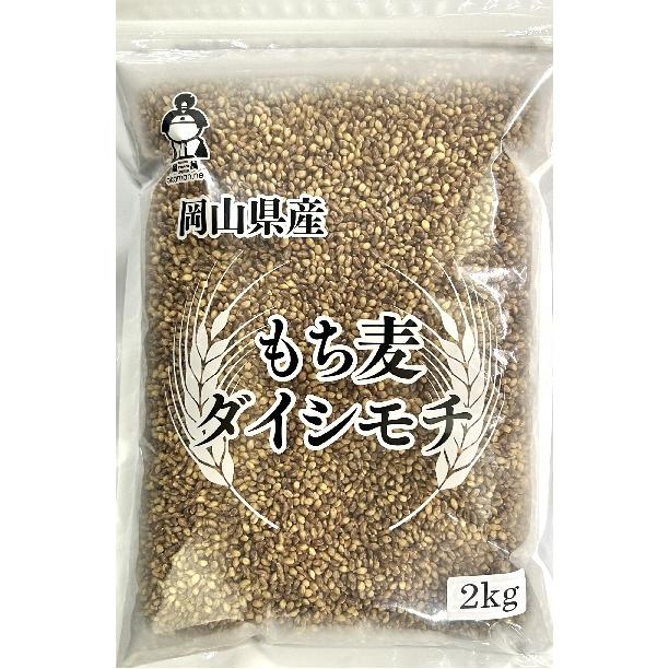 岡萬 新麦 令和8年産 ダイシモチ 10kg (2kg×5袋) 紫もち麦