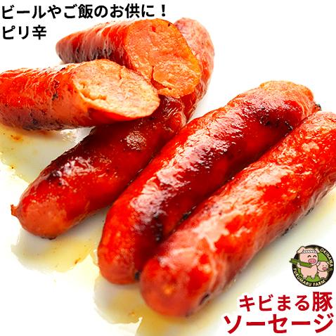 沖縄 きびまる豚 冷凍 ソーセージ バーベキュー 肉 BBQ (チョリソー/20g×6本入) | あぐ〜豚