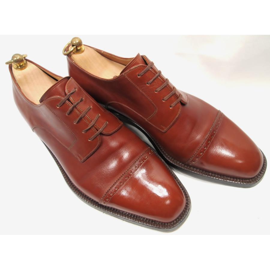 2101　美品　ステファノベーメル　キャップトゥ　ダービー　サイズ４１　シューツリー付属　木箱付属 | Stefano Bemer | 03