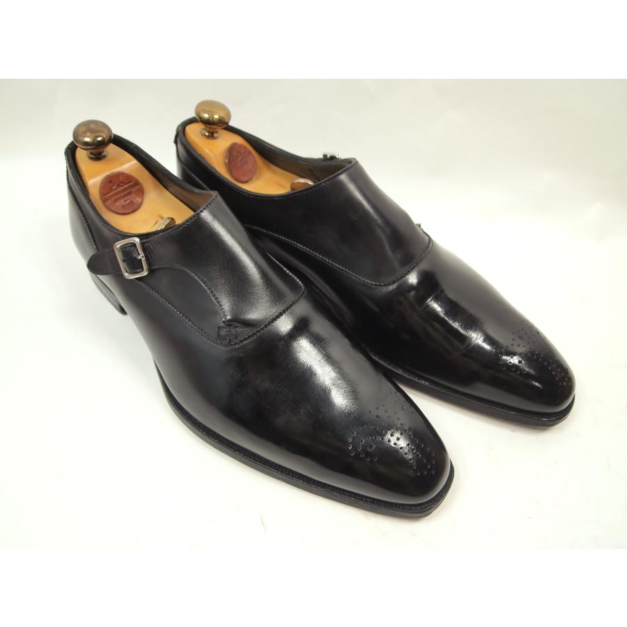 2124　美品　クロケット＆ジョーンズ　ハンドグレードライン　シングルモンク　サイズ８E　　ブラックカーフ | CROCKETT&JONES | 03