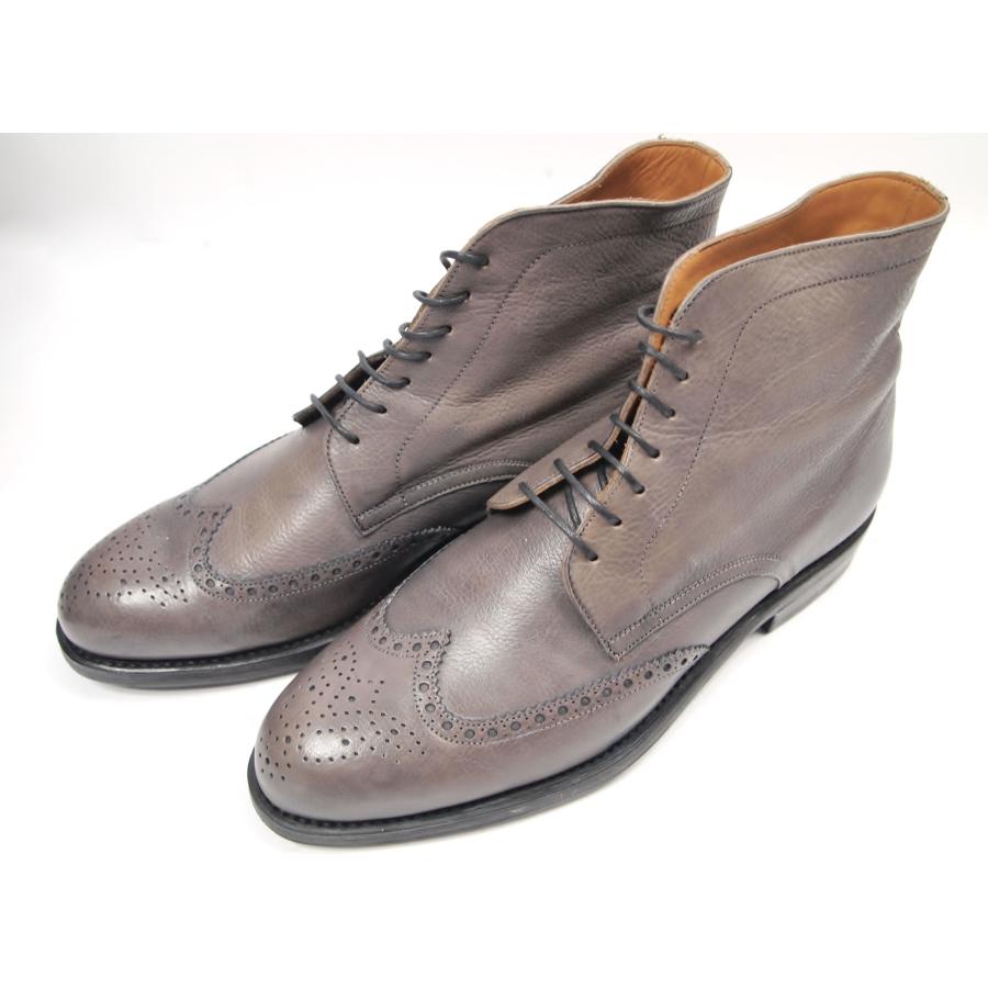 2248　美品　貴重　ラマレザー　カルミーナ　カルミナ　CARMINA 　編み上げブーツ　サイズ71/2　ラスト　FOREST　 | CARMINA