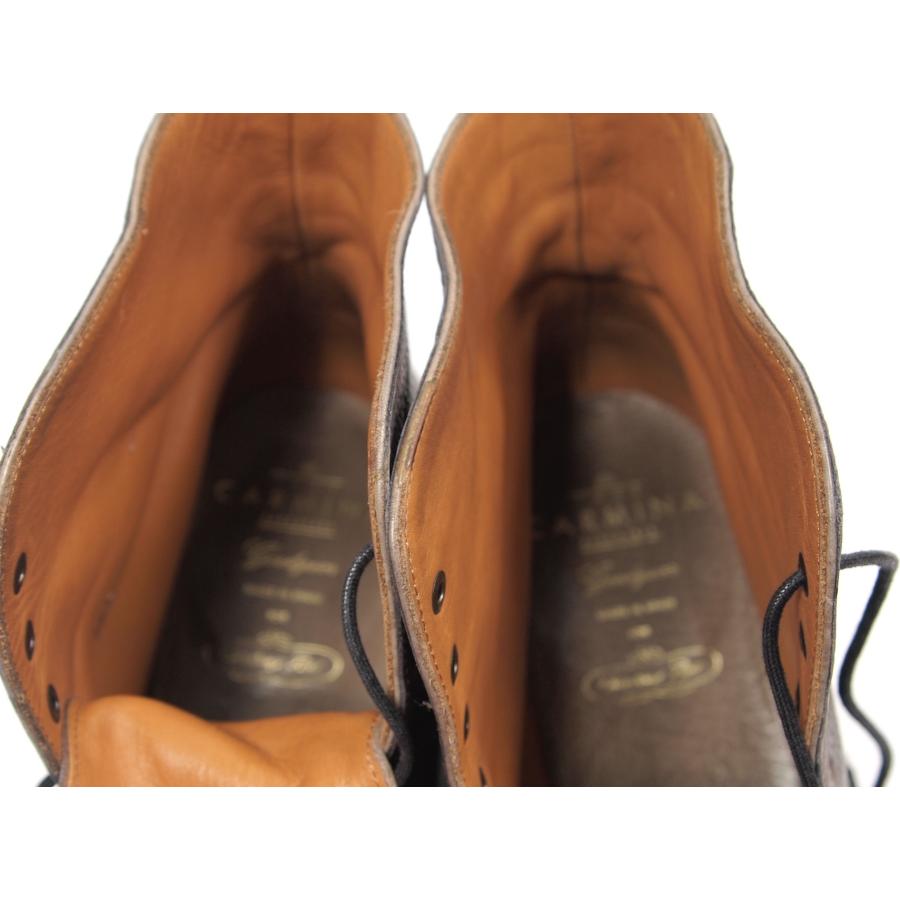 2248　美品　貴重　ラマレザー　カルミーナ　カルミナ　CARMINA 　編み上げブーツ　サイズ71/2　ラスト　FOREST　 | CARMINA | 10