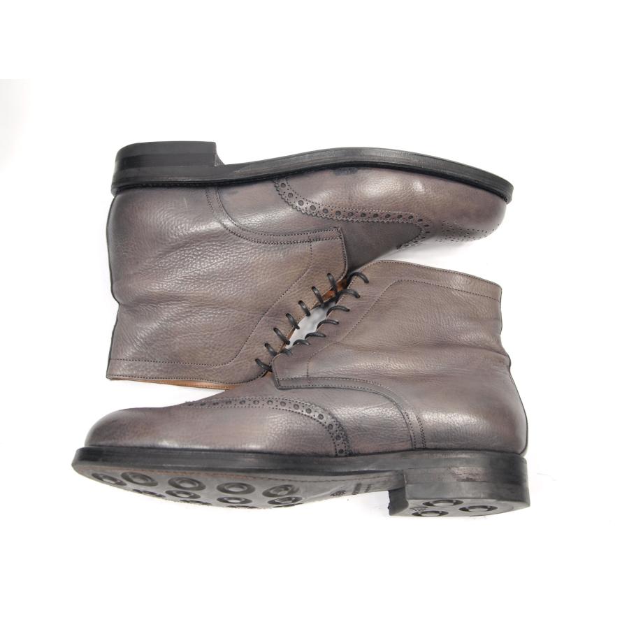 2248　美品　貴重　ラマレザー　カルミーナ　カルミナ　CARMINA 　編み上げブーツ　サイズ71/2　ラスト　FOREST　 | CARMINA | 12