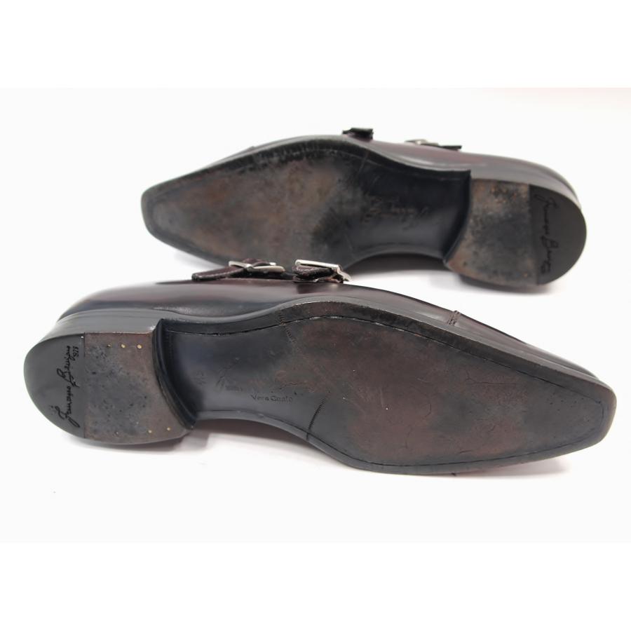 2280　美品　フランチェスコべニーニョ FRANCESCO BENIGNO　サイズ５１/２　２４．５〜２５cm　ダブルモンクストラップ　ストレートチップ | FRANCESCO BENIGNO | 06