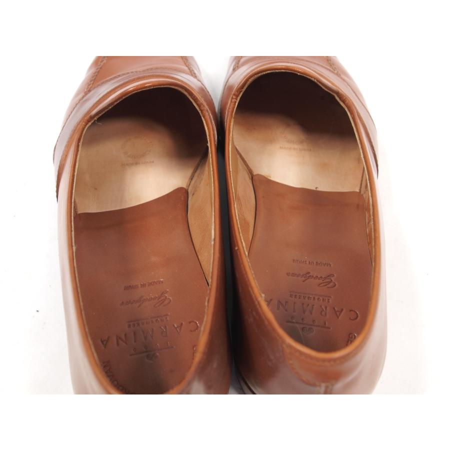 2365 使用感少　美品　CARMINA　カルミナ　カルミーナ　ウイスキー　コードバン　ホーウイン社製　　コインローファー　サイズ8　付属品完 | CARMINA | 09