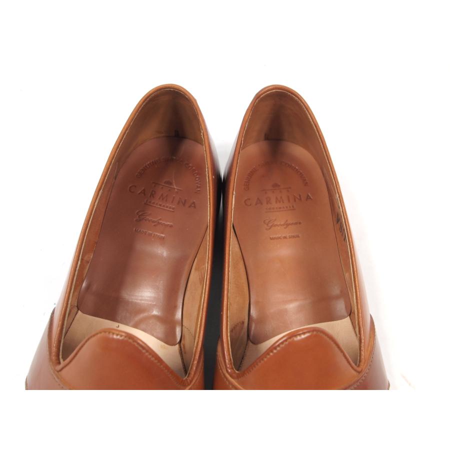 2365 使用感少　美品　CARMINA　カルミナ　カルミーナ　ウイスキー　コードバン　ホーウイン社製　　コインローファー　サイズ8　付属品完 | CARMINA | 08