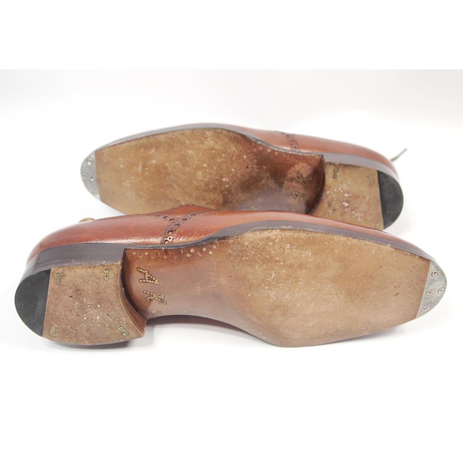 2389　超貴重　サンクリスピン　復刻　ロシアンカーフ　ハンドソーンウエルテッド　シームレスヒール　サイズ７ｈ　　オーダー品 | サンクリスピン | 07