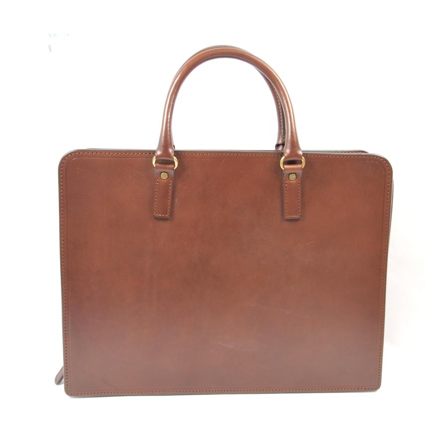 2401　超美品　使用感少　新古品レベル　大峡製鞄 大峡　三陽山長　ダブルネーム　ブリーフケース　現在廃版品　ブラウン　 | 三陽山長