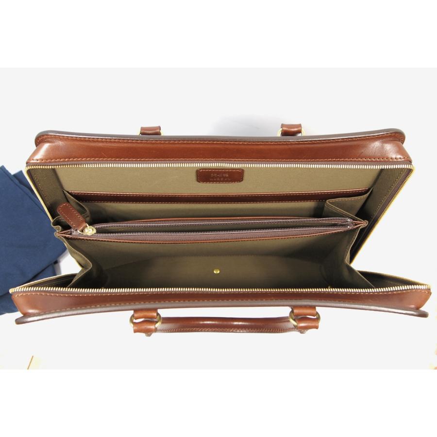 2401　超美品　使用感少　新古品レベル　大峡製鞄 大峡　三陽山長　ダブルネーム　ブリーフケース　現在廃版品　ブラウン　 | 三陽山長 | 07