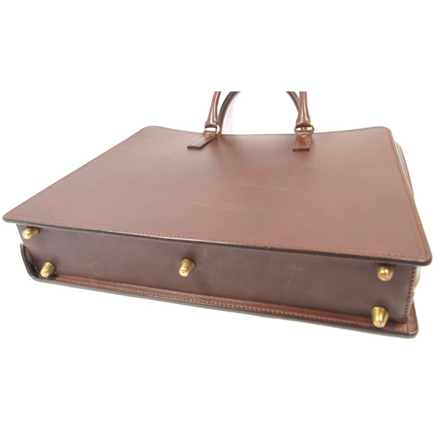 2401　超美品　使用感少　新古品レベル　大峡製鞄 大峡　三陽山長　ダブルネーム　ブリーフケース　現在廃版品　ブラウン　 | 三陽山長 | 03