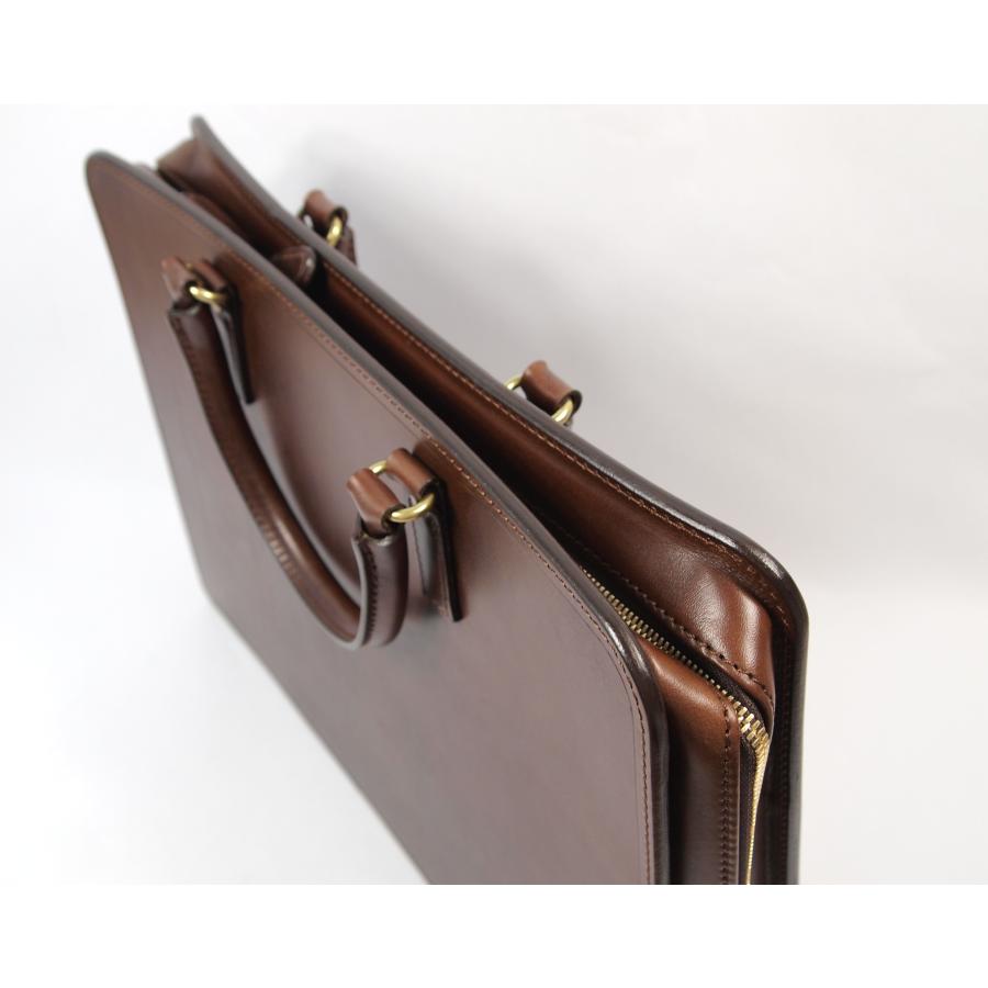 2401　超美品　使用感少　新古品レベル　大峡製鞄 大峡　三陽山長　ダブルネーム　ブリーフケース　現在廃版品　ブラウン　 | 三陽山長 | 11