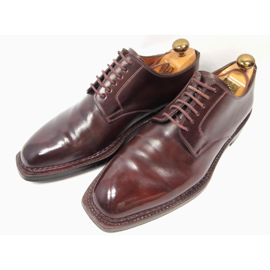 2423　貴重　激レア　ビンテージ　サントーニ　コードバン　ノルベ製法　サイズ７　バーガンディー　履き口一か所ダメージあり | SANTONI