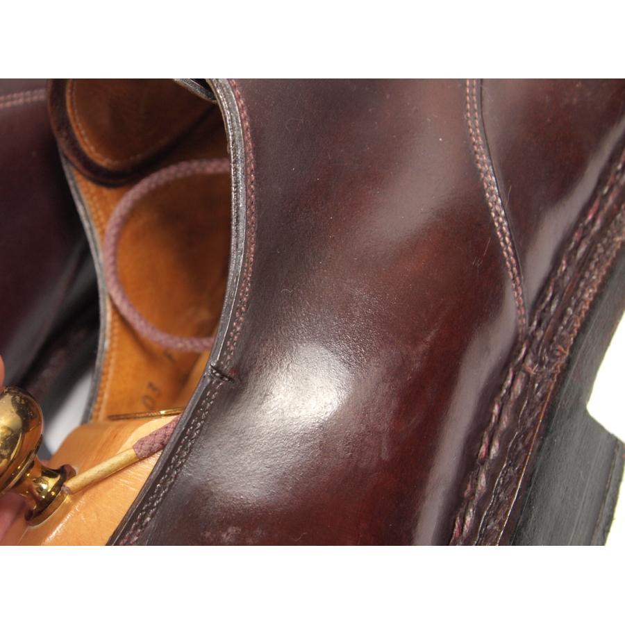 2423　貴重　激レア　ビンテージ　サントーニ　コードバン　ノルベ製法　サイズ７　バーガンディー　履き口一か所ダメージあり | SANTONI | 09