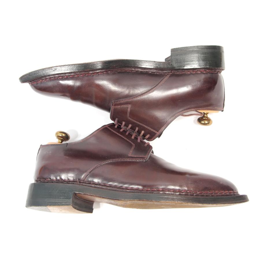 2423　貴重　激レア　ビンテージ　サントーニ　コードバン　ノルベ製法　サイズ７　バーガンディー　履き口一か所ダメージあり | SANTONI | 04