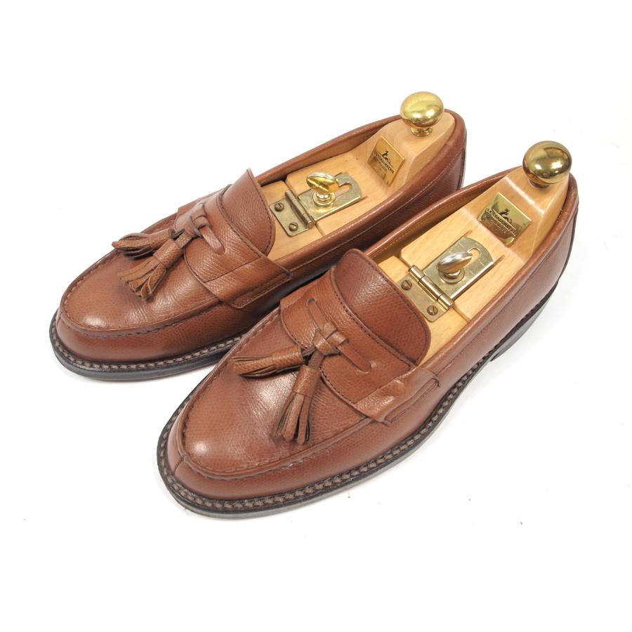 2450 美品　REGAL　リーガル　型押し系　タッセルローファー　241/2　EE　ブラウン　 | REGAL