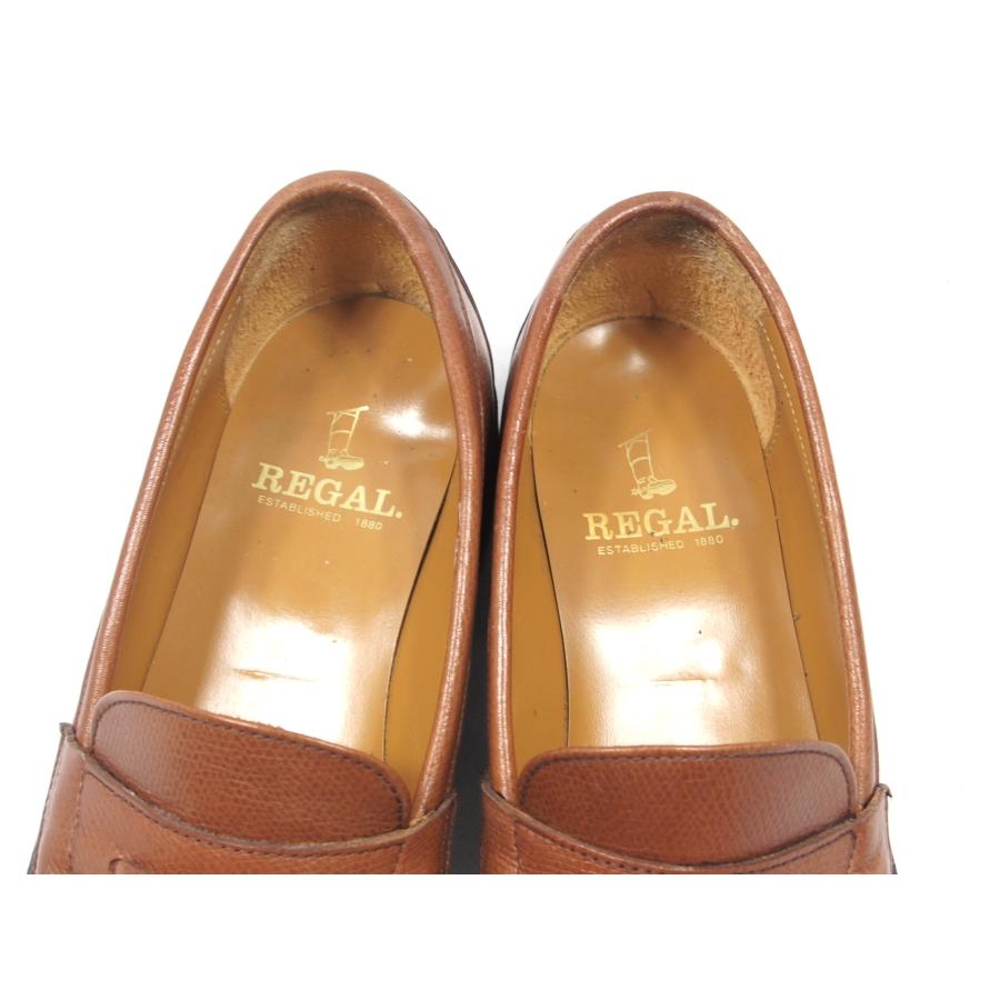 2450 美品　REGAL　リーガル　型押し系　タッセルローファー　241/2　EE　ブラウン　 | REGAL | 08