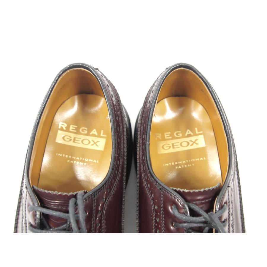 REGAL（リーガル） 2497 美品 GEOX ウイング ダービー ブラウン バー 