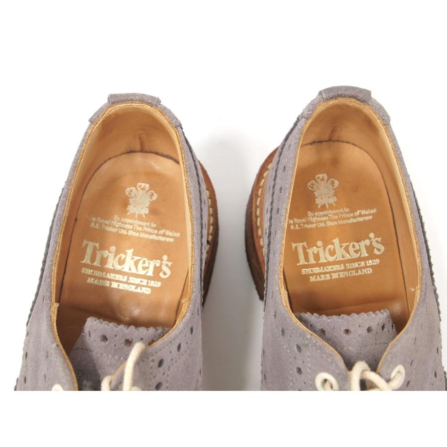 2531　使用感少　美品　トリッカーズ　スエード　カントリーシューズ　クレープソール　サイズ７　フィッテング５ | Tricker's | 08