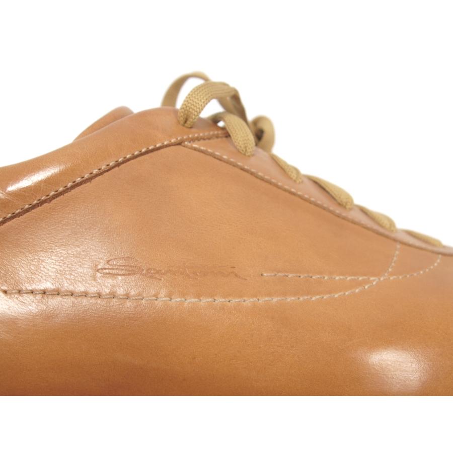 2546　新古品　サントーニ　スニーカー　サイズ61/2　ライトブラウン | SANTONI | 10